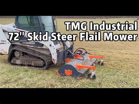 72 skid steer mower|tmg 72 hydraulic mower.